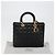 Borsa Christian Dior Lady Dior Canage in pelle di agnello 2 modi Nero Oro Auth 187084SAM D'oro - vista 12