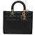 Borsa Christian Dior Lady Dior Canage in pelle di agnello 2 modi Nero Oro Auth 187084SAM D'oro - vista 13