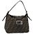 FENDI Zucca Canvas Mamma Baguette Shoulder Bag Black Brown Auth 186886V Marrone Nero