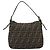 FENDI Zucca Canvas Mamma Baguette Shoulder Bag Black Brown Auth 186886V Marrone Nero - vista 2