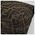 FENDI Zucca Canvas Mamma Baguette Shoulder Bag Black Brown Auth 186886V Marrone Nero - vista 9