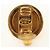 Orecchini CHANEL metallo Gold Tone CC Auth 180936M - vista 13