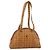 Bolsa Tote MCM Vicetos Logogram PVC Leather Brown Gold Auth SW2381A Marrom Dourado