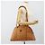 Bolsa Tote MCM Vicetos Logogram PVC Leather Brown Gold Auth SW2381A Marrom Dourado - vista 21