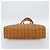 Bolsa Tote MCM Vicetos Logogram PVC Leather Brown Gold Auth SW2381A Marrom Dourado - vista 5