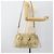 Borsa Miu Miu Matelasse in pelle 2way Beige Gold Auth 187578V D'oro - vista 27
