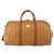 MCM Vicetos Logogram Boston Bag PVC Leather 2way Brown Gold Auth 183972 Marrone D'oro - vista 13