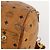 MCM Vicetos Logogram Boston Bag PVC Leather 2way Brown Gold Auth 183972 Marrone D'oro - vista 15