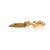 Spilla CHANEL CC Fringe Lava in metallo Gold CC Auth am11879SM D'oro - vista 14