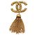 Spilla CHANEL CC Fringe Lava in metallo Gold CC Auth am11879SM D'oro - vista 2