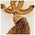 Spilla CHANEL CC Fringe Lava in metallo Gold CC Auth am11879SM D'oro - vista 8