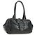Borsa PRADA in pelle con stampa coccodrillo nera Oro Auth 185588V Nero D'oro