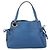 Borsa Tote Salvatore Ferragamo Gancini in pelle blu e oro Auth 185584A D'oro - vista 13