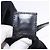 Borsa a tracolla FENDI Mamma Baguette in jersey di cotone Nero Argento Auth 186336 - vista 12