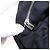 Borsa a tracolla FENDI Mamma Baguette in jersey di cotone Nero Argento Auth 186336 - vista 22