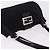 Borsa a tracolla FENDI Mamma Baguette in jersey di cotone Nero Argento Auth 186336 - vista 6