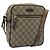 Borsa a Spalla GUCCI GG Supreme PVC Beige Oro 233268 Auth ka4763 D'oro