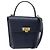 Borsa a tracolla Christian Dior in pelle 2way blu oro Auth 185936A D'oro