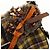 Borsa a Spalla con Catena PRADA Canvas Marrone Argento Auth 185603SM - vista 21