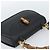 Bolsa de Ombro GUCCI Bamboo em Couro 2way Preto Ouro 000 1014 0188 Auth 187626SAV Dourado - vista 6