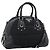 Borsa PRADA in pelle 2way Nera Argento Auth 186264A Nero