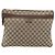Borsa a Spalla GUCCI GG Canvas Beige Argento 90477 Auth 186195A - vista 13