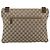 Borsa a Spalla GUCCI GG Canvas Beige Argento 90477 Auth 186195A - vista 2