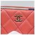 CHANEL Matelassé Münzbeutel Lammfell Rosa Silber CC Authentisch 185777A Pink - Ansicht 8