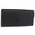 Cartier Cartera Larga de Cuero Negro Oro Auth 186137V Dorado