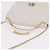 CHANEL Matelasse Chain Shoulder Bag Lamb Skin 2way White Gold CC Auth 185768SAM Bianco D'oro - vista 6