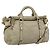 Borsa Miu Miu in pelle 2way Beige Gold Auth 187673V D'oro