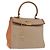 Céline Borsa CELINE Macadam Canvas PVC Beige Oro Auth 186876 D'oro