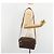 Céline Borsa a Spalla CELINE Macadam Canvas PVC Pelle Marrone Oro Auth 186814 D'oro - vista 25