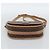 Céline Borsa a Spalla CELINE Macadam Canvas PVC Pelle Marrone Oro Auth BA13476 D'oro - vista 5