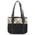 Borsa a mano BURBERRY Nova Check in nylon Beige Nero Argento Auth 187375A - vista 2