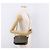 CHANEL Matelasse Chain Shoulder Bag Canvas Beige Gold CC Auth 185766 D'oro - vista 24