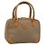 GUCCI Micro GG Supreme Hand Bag PVC Beige Gold 000 39 0030 Auth 186126 Golden