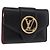 LOUIS VUITTON Portefeuille LV Pont Neuf Compact Leather M69175 Auth 186544M Nero