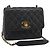 Borsa a Spalla CHANEL Chain Matelasse in Pelle Caviar Nera con CC Oro Autentica 186150V