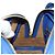 Borsa LOEWE Amazona 75 in pelle 2way Blu Oro Auth 185420SM D'oro - vista 25
