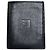 Edge Céline Vintage Celine Pebbled Leather Card Holder Black Gold