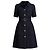 Vestido Chanel de Tweed Preto com Cinto de Logotipo
