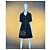 Vestido Chanel de Tweed Preto com Cinto de Logotipo - vista 3