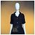 Vestido Chanel de Tweed Preto com Cinto de Logotipo - vista 4