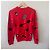 Love Moschino Roter Wollpullover Gym-Motive Schwarz Weiß - Ansicht 2