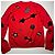 Love Moschino Roter Wollpullover Gym-Motive Schwarz Weiß - Ansicht 6
