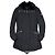 Armani Jeans Chaqueta Acolchada Negra con Cuello de Pelo Negro