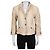 Eng anliegende Jacke aus beigem Lammleder Prada L