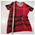 Burberry Brit Check Pattern T-Shirt Red Dark red Dark brown  - view 5