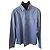 Camicia con bottoni in cotone blu da uomo Burberry Brit